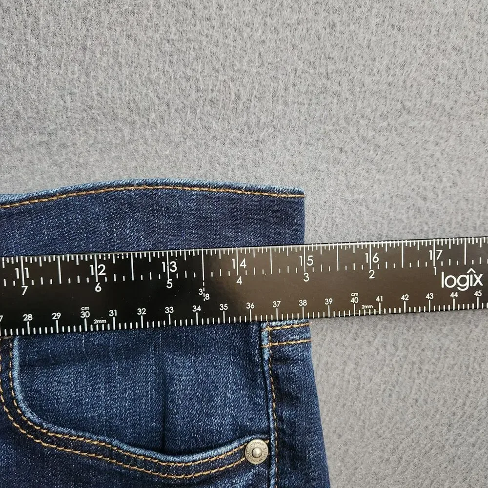 Ann Taylor LOFT Cropped Jeans Women 27/4 Dark Wash Low Rise Skinny